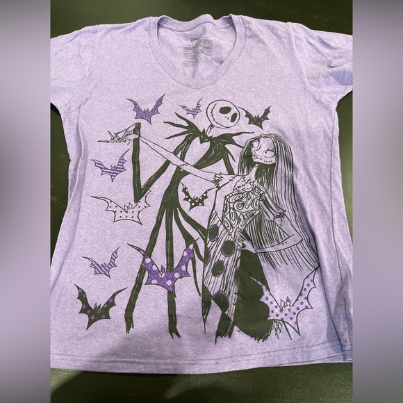 Jack and Sally “The Nightmare Before Christmas” Women’s Shirt Sz XL Disney Store - Picture 3 of 6